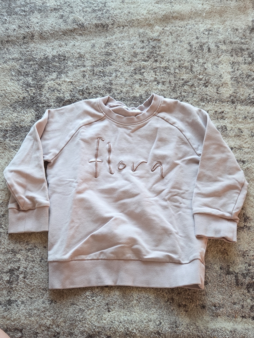 Jamie Kay Flora Pullover Crewneck Sweatshirt Organic Cotton Blend Size 3Yr